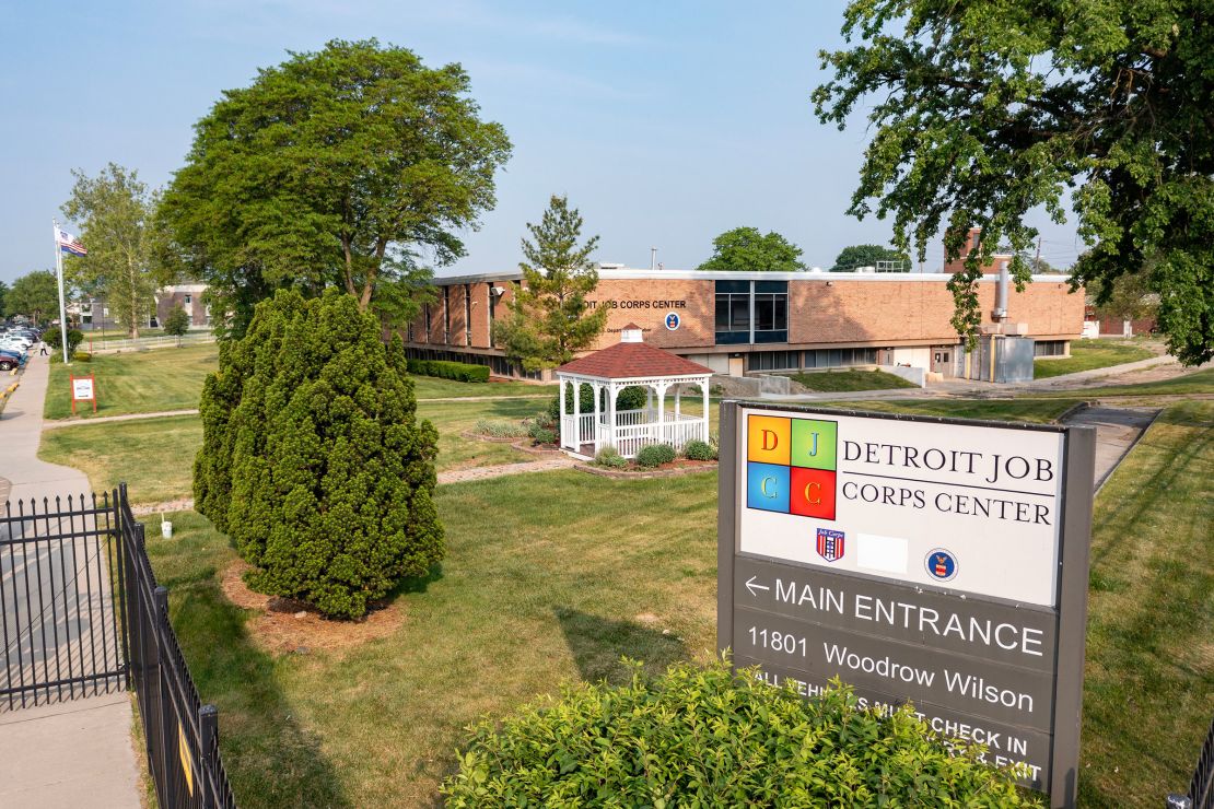 The Detroit Jobs Corps Center, one of three in Michigan and dozens nationwide ordered closed by the Trump Administration, on June 4.