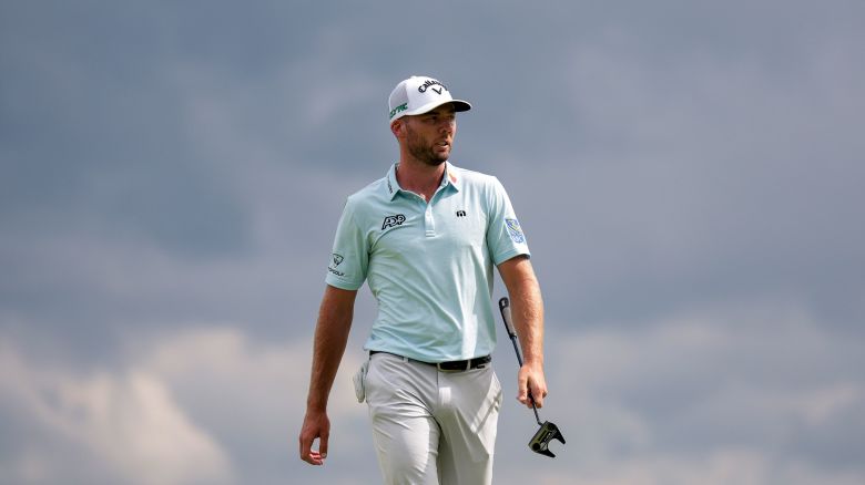 Sam Burns of the United States looks on during the third round of the 125th U.S. OPEN at Oakmont Country Club on June 14 in Oakmont, Pennsylvania.