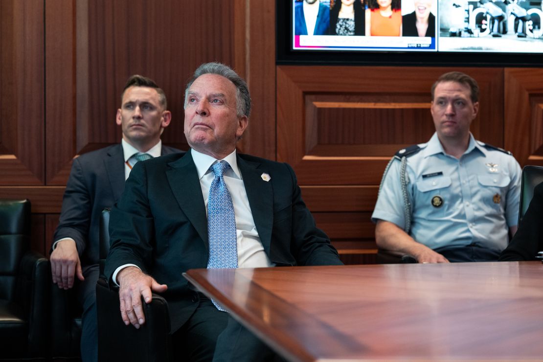 This photo provided by the White House shows US Special Envoy to the Middle East Steve Witkoff in the Situation Room at the White House on June 21 in Washington, DC.