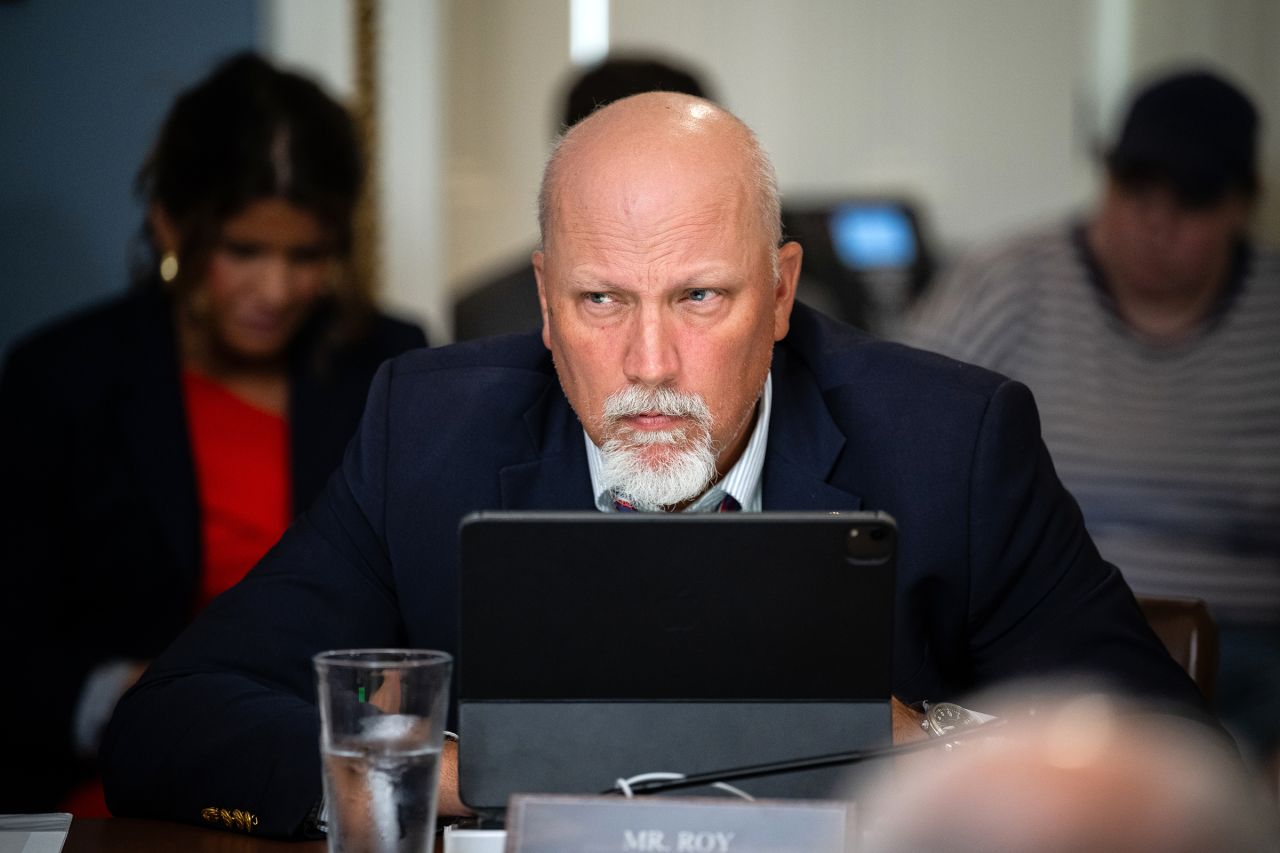 Rep. Chip Roy during a House Rules Committee hearing at the US Capitol in Washington, DC on Tuesday, July 1.