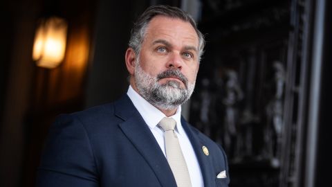 Rep. Cory Mills leaves the US Capitol after the last votes before August recess, on July 23.