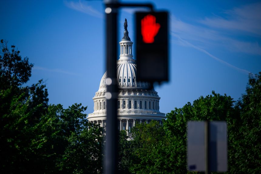 The US Capitol in Washington, DC, on July 29.