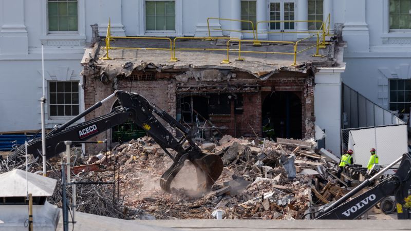 Mum’s the word from workers on East Wing demolition, including some who say they’ve signed NDAs