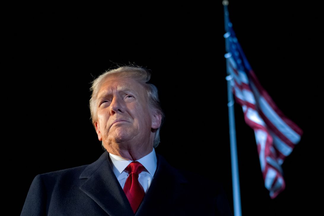 US President Donald Trump speaks to the media in Washington, DC, on October 24, as he travels on a weeklong trip to Asia.