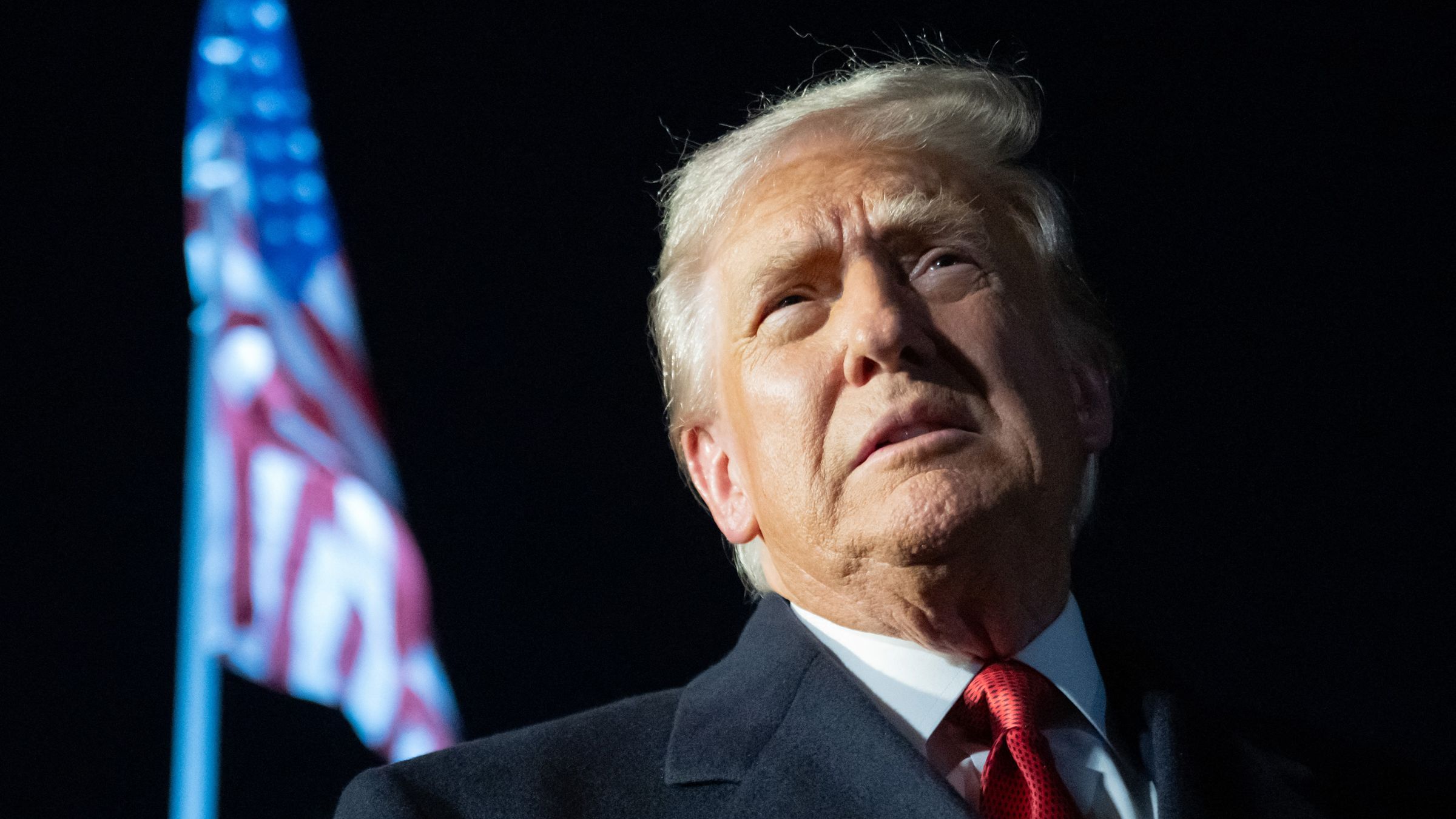 US President Donald Trump speaks to the media as he walks to Marine One prior to departure from the South Lawn of the White House in Washington, DC, October 24, 2025, as he travels on a week-long trip to Asia.