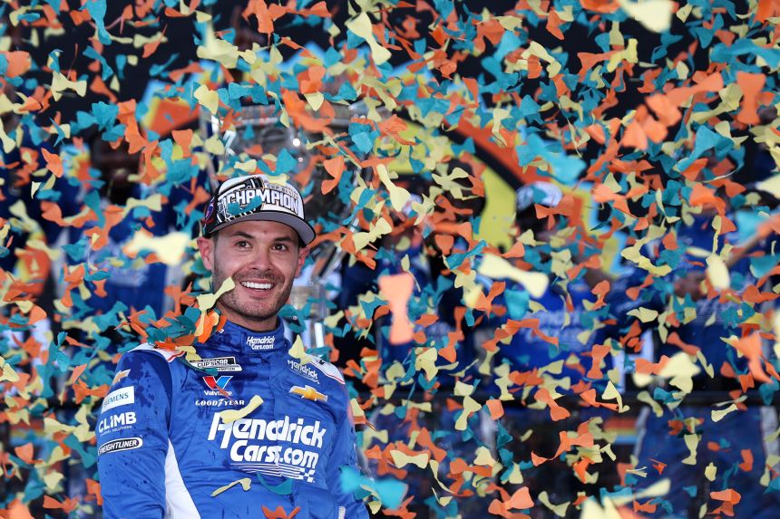 Kyle Larson won his second career NASCAR Cup Series championship on Sunday at Phoenix Raceway.