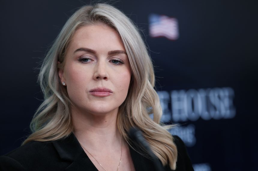 White House press secretary Karoline Leavitt listens to a reporter's question during a White House press briefing on Thursday in Washington, DC.