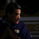 President of Venezuela Nicolás Maduro looks on during a march as part of the "Venezuelan Student Day" at Miraflores on November 21, 2025 in Caracas, Venezuela.