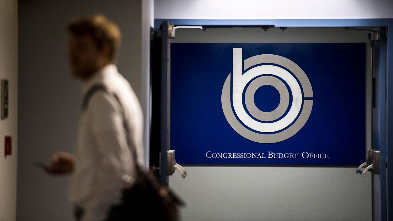 This 2017 photo shows the Congressional Budget Office on the 4th floor of the Ford House Office Building in Washington, DC.