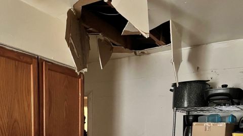 Memphis murder fugitive, Deario Wilkerson, tried to hide in the attic. He was captured by U.S. Marshals after he fell through the ceiling.