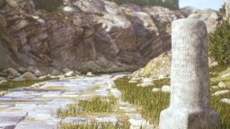 This animation proviced by Itiner-e shows a recently discovered milestone along a mountain road in the rough Cilicia area of Turkey.