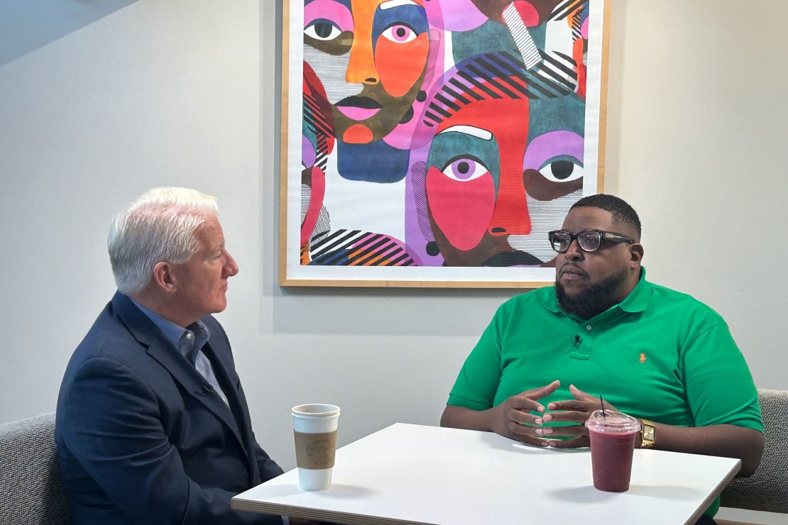 Milwaukee-based entrepreneur Eric Jones describes the change in "energy" and voter enthusiasm since Vice President Kamala Harris became the Democratic presidential nominee.