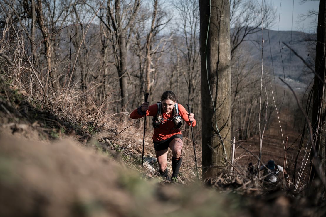 Jasmin Paris participates in the Barkley Marathons in late March in rural Tennessee.