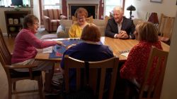 Mahjong instructor and Pennsylvania voter Darrell Ann Murphy hosts a game at her home in Easton, PA. 