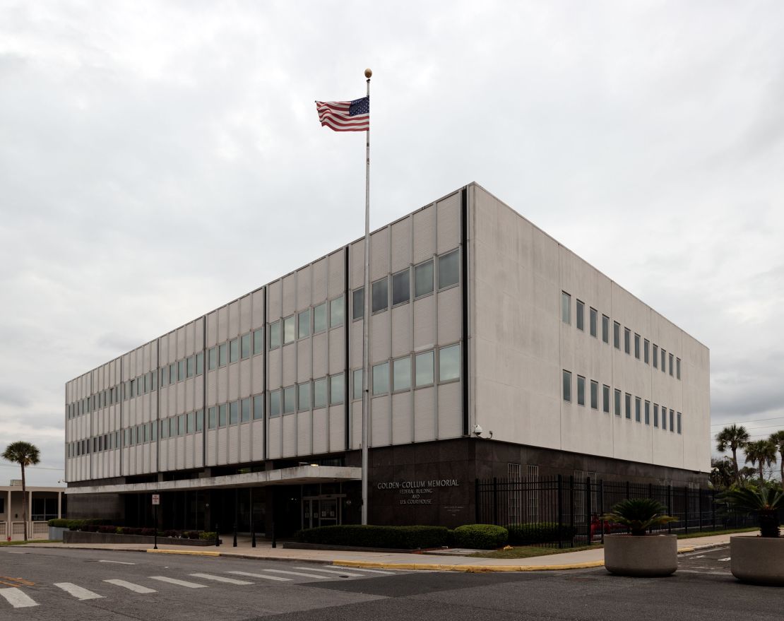 Golden-Collum Federal Building & US Courthouse in Ocala, Florida.