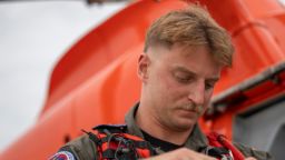 This undated photo from the US Coast Guard shows Scott Ruskan, who helped evacuate 169 people during the deadly flooding event that struck central Texas last weekend.