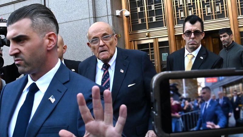 Georgia election workers defamed by Rudy Giuliani ask judge to hold him in contempt in new legal threat