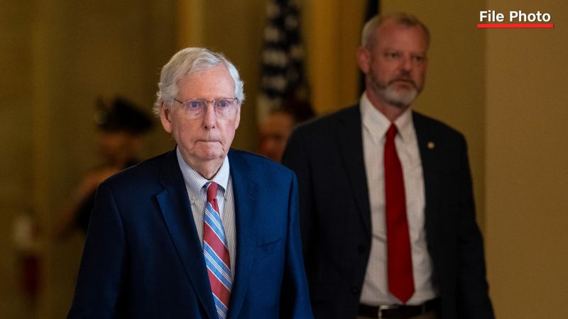 Mitch McConnell falls at the Capitol, senators say