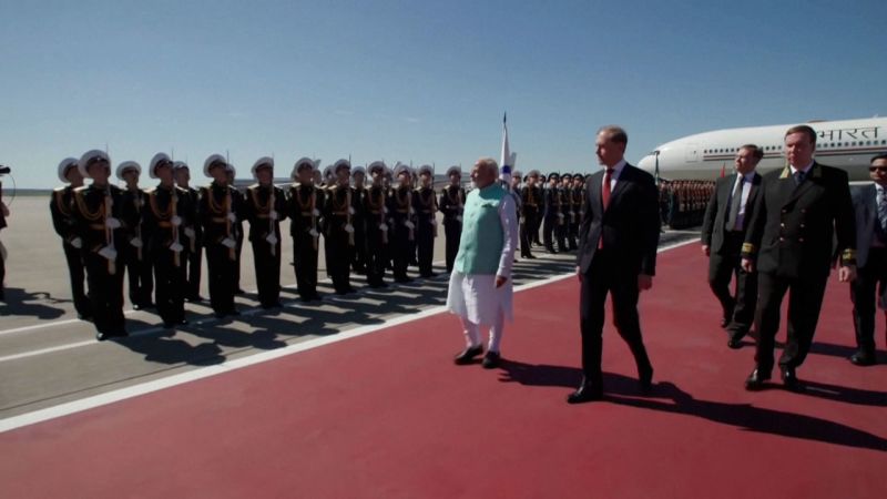 India’s Modi lands in Russia for talks with Putin – his first visit since the start of the Ukraine war
