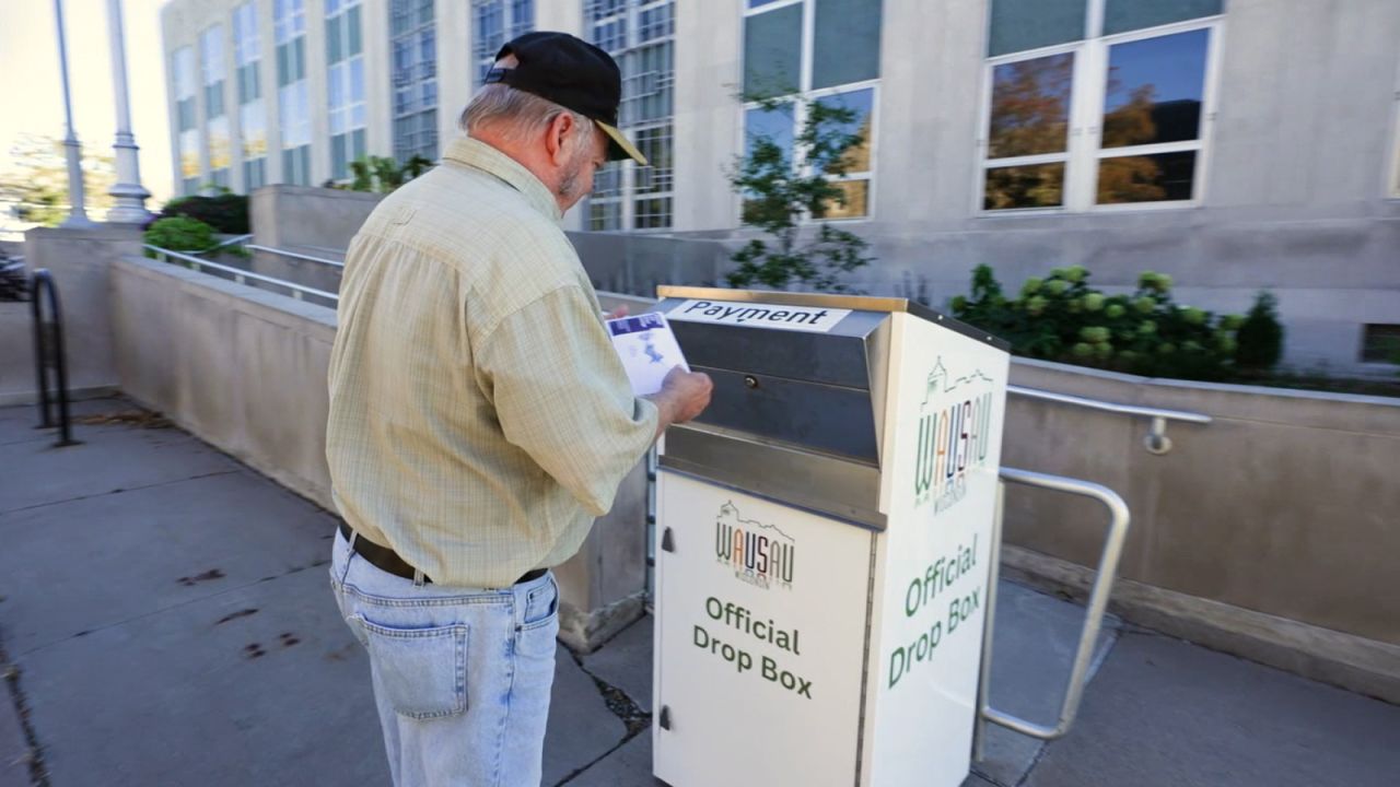 Wausau, Wisconsin, ballot drop box.