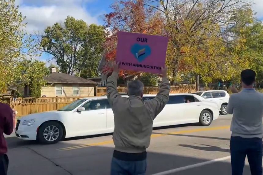 People lined the streets of Minneapolis to welcome home Sophia Forchas.