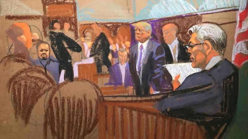 Какво беше в съдебната зала, когато Доналд Тръмп беше признат за виновен в 34 престъпления