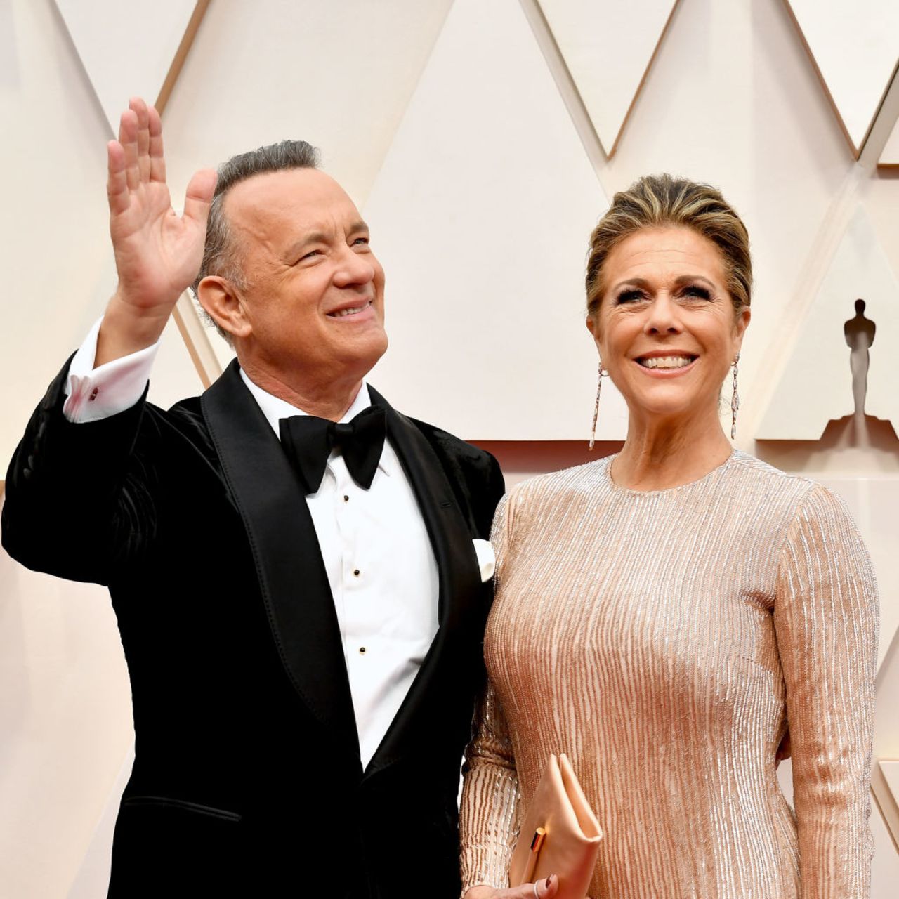 Tom Hanks and Rita Wilson at Hollywood and Highland on February 9 in Hollywood, California.