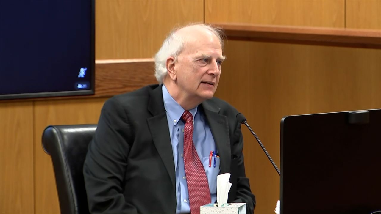 Former Georgia Gov. Roy Barnes testifies at the Fulton County courthouse in Atlanta on Friday.