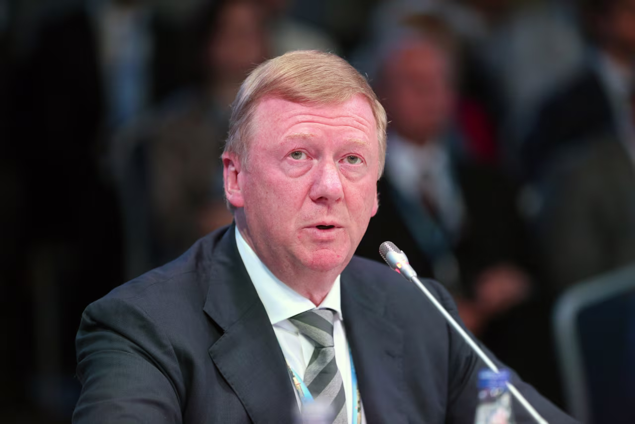Anatoly Chubais, chief executive officer of OAO Rusnano, speaks during a session at the St. Petersburg International Economic Forum (SPIEF) in Saint Petersburg, Russia, on June 18, 2015.