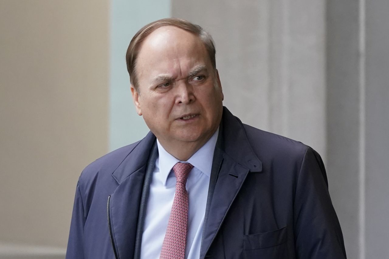 Anatoly Antonov, Russian ambassador to the United States, departs after meeting with Assistant Secretary of State for Europe Karen Donfried at the US State Department in Washington, on March 14.