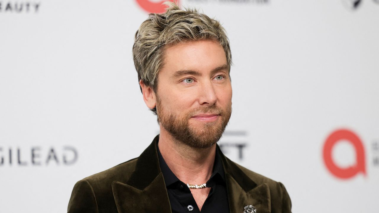 Lance Bass attends the Elton John AIDS Foundation Academy Awards Viewing Party, to celebrate the 97th Oscars Academy Awards in West Hollywood, California, on March 2, 2025.