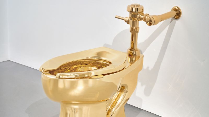 The artist Maurizio Cattelan’s infamous gold toilet is back — with a twist The artist Maurizio Cattelan’s infamous gold toilet is back — with a twist