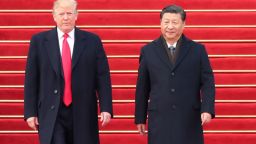El presidente chino, Xi Jinping, y su par estadounidense, Donald Trump.