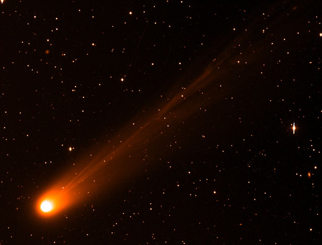 Comet Lemmon shines in an image taken by Zwicky Transient Facility on October 3.