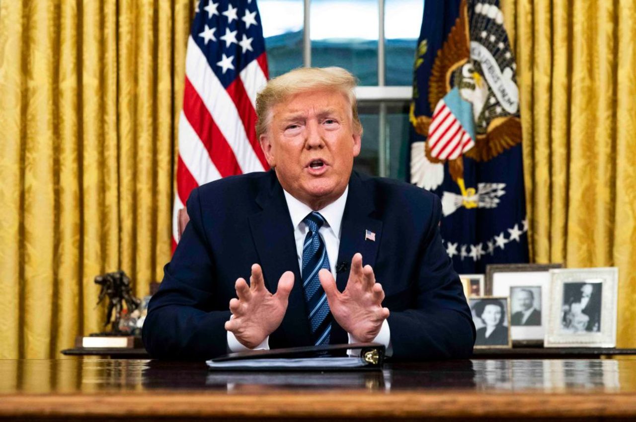 President Donald Trump in the Oval Office on Wednesday.