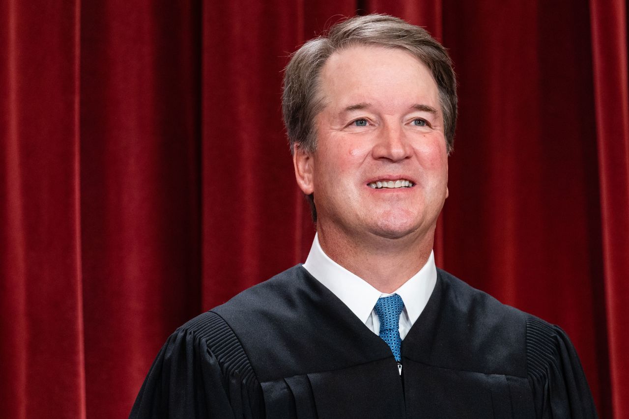 Justice Brett Kavanaugh poses for photos in Washington, DC, in 2022.
