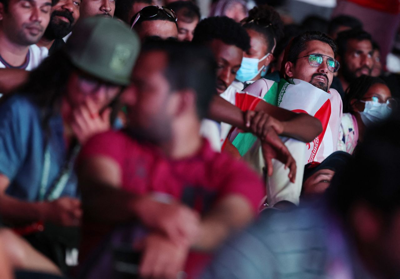 Iran?fans?are seen during the match between England and?Iran?at the FIFA Fan Festival at Al Bidda Park, Doha, Qatar, on November 21.