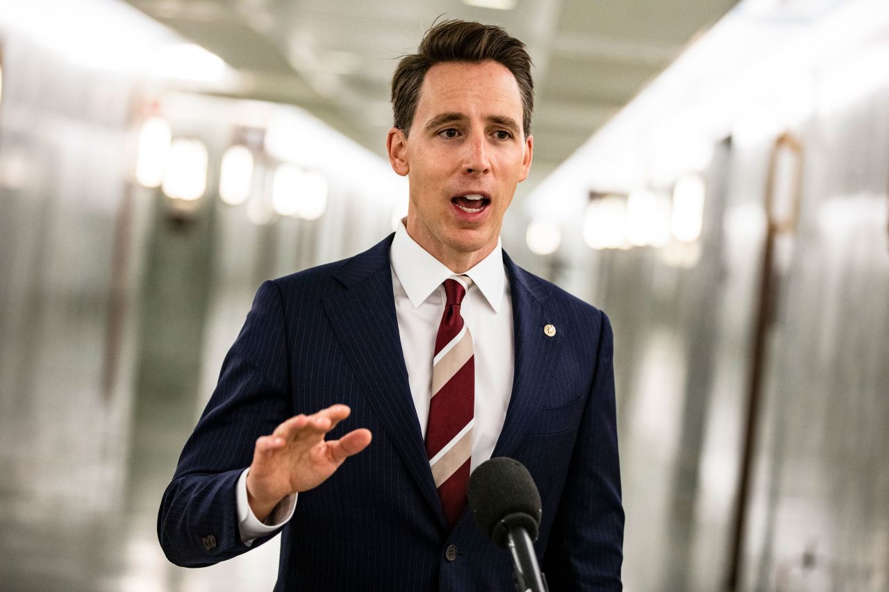 Sen. Josh Hawley is seen on October 22.