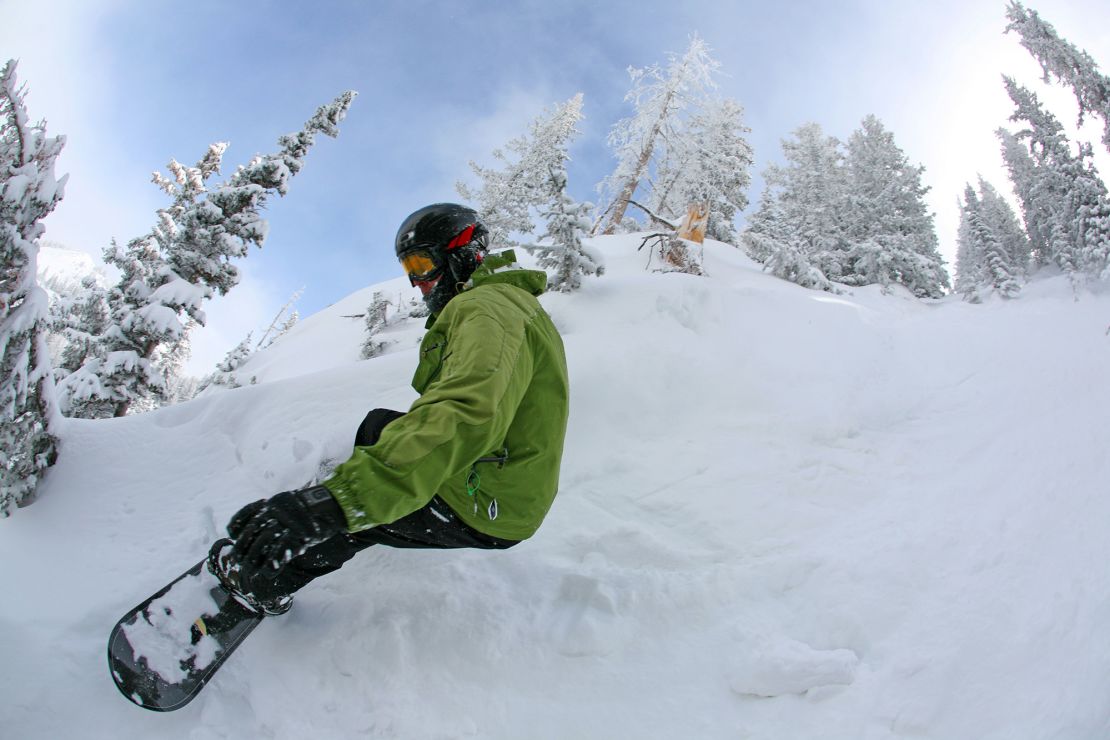 Brighton Resort in Utah sees an average annual snowfall of 500 inches (almost 42 feet or 12 meters) and has 66 runs and five terrain parks.