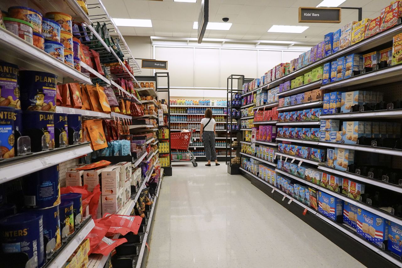 A customer shops at a Target store on May 20 in Miami, Florida.?