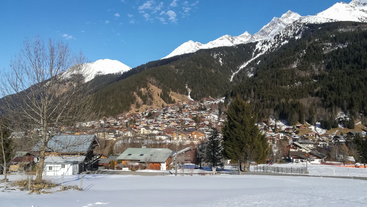 A general view of Les Contamines-Montjoie in the French Alps, where five British nationals tested positive for the Wuhan coronavirus.