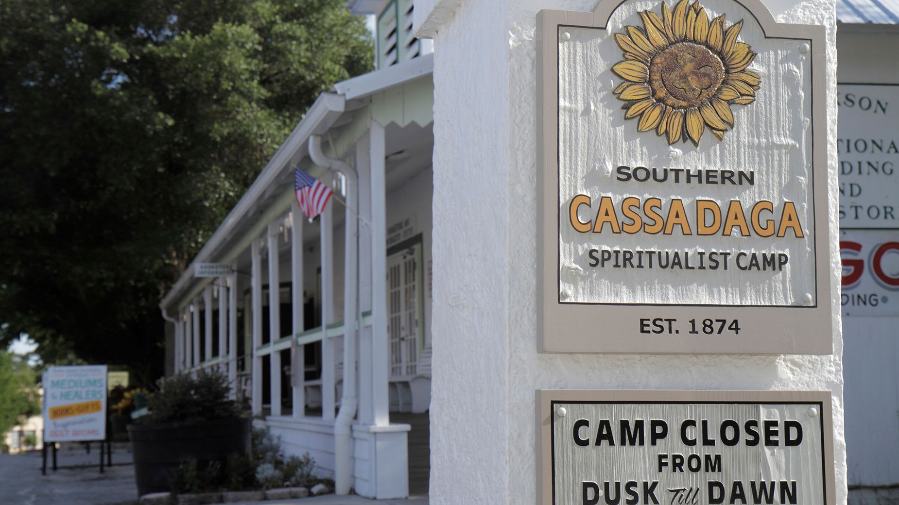 Cassadaga is roughly 50 miles from Orlando in Central Florida. It's home to Southern Cassadaga Spiritualist Camp, where mediums say they can communicate with the dead.