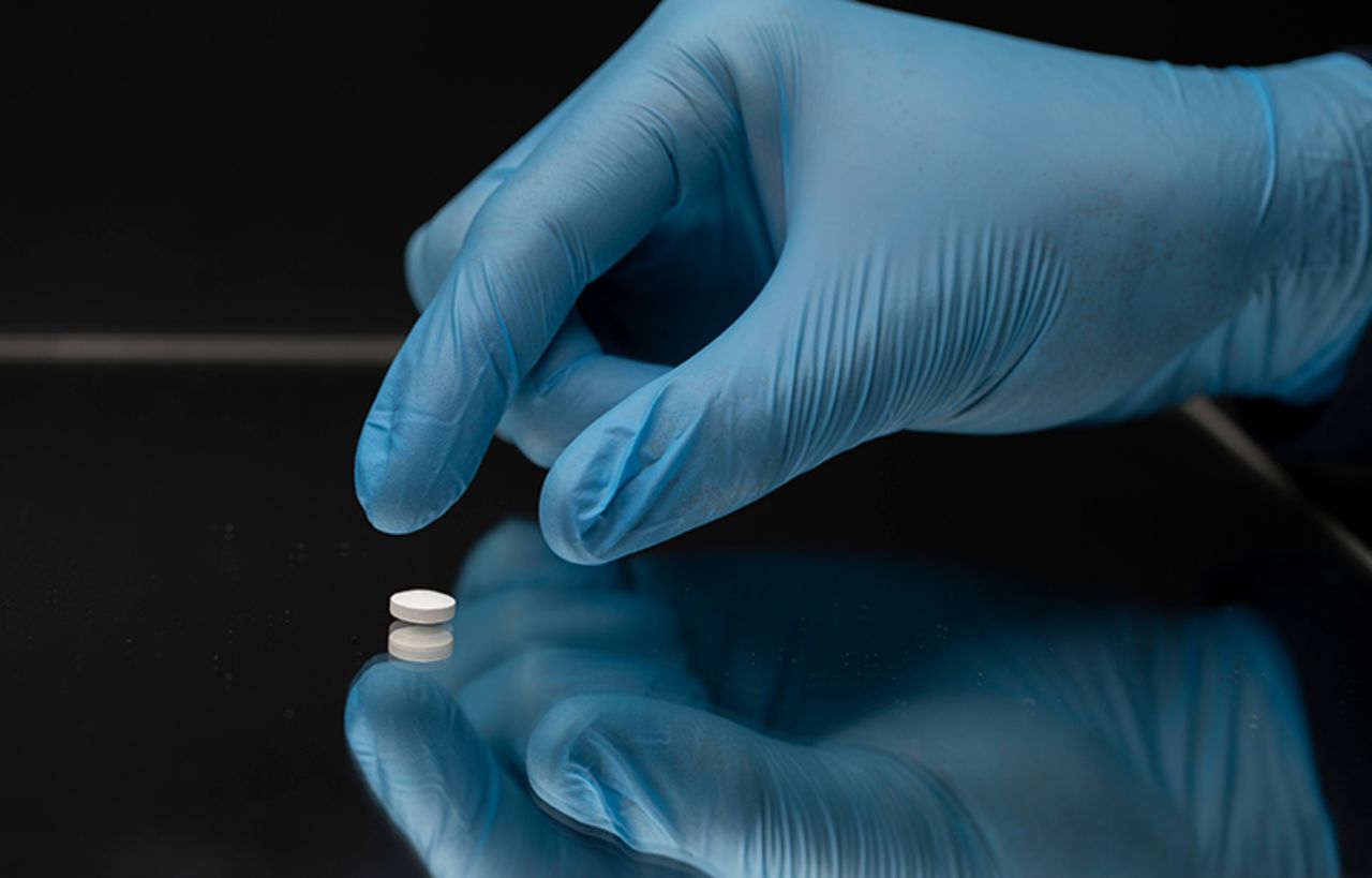 ?A Hydroxychloroquine Sulfate pill is displayed on March 26,  in London, United Kingdom. 