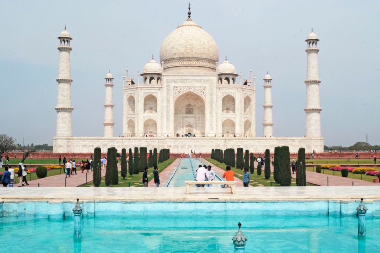 The Taj Mahal in Agra, India, on Monday.