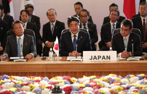 Japanese Prime Minister Shinzo Abe in Tokyo Tuesday.