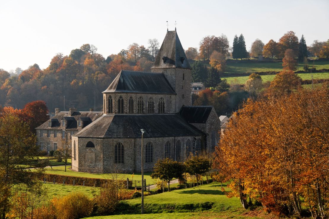 The couple's home is located in the village of Lonlay l' Abbaye, which is home to an 11th century abbey, in Normandy.