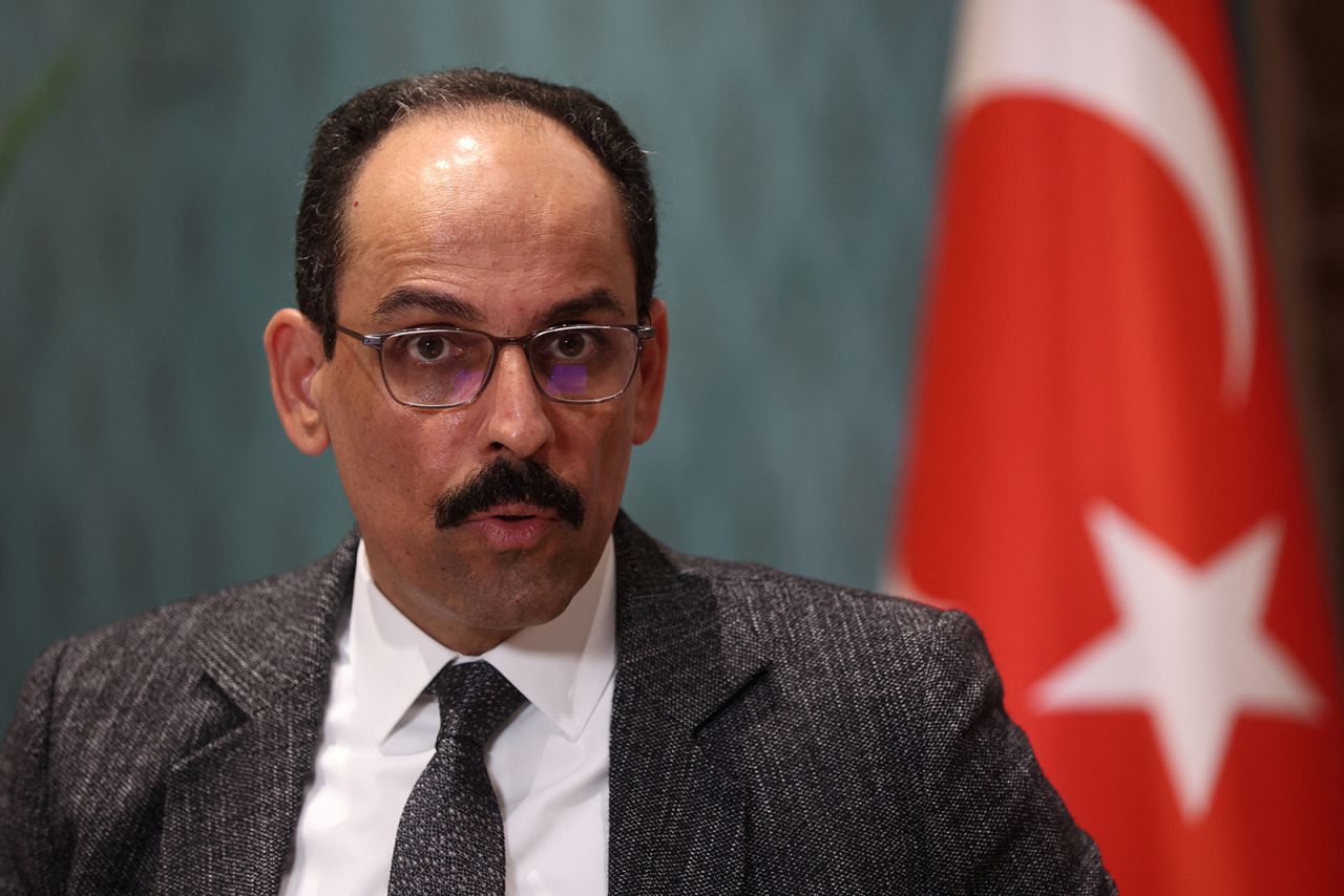 Ibrahim Kalin, Turkish President Tayyip Erdogan's spokesman and chief foreign policy adviser, speaks during an interview with Reuters in Istanbul, Turkey May 14, 2022.
