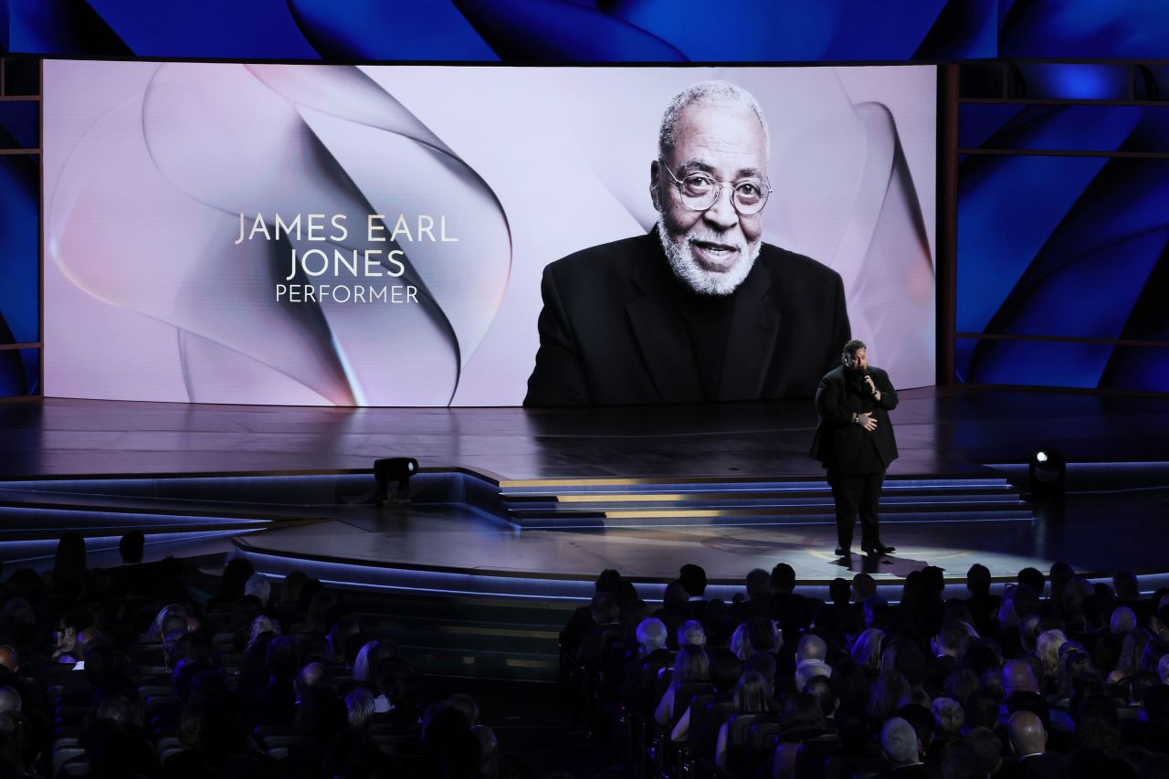 Jelly Roll performs during the In Memoriam segment. 