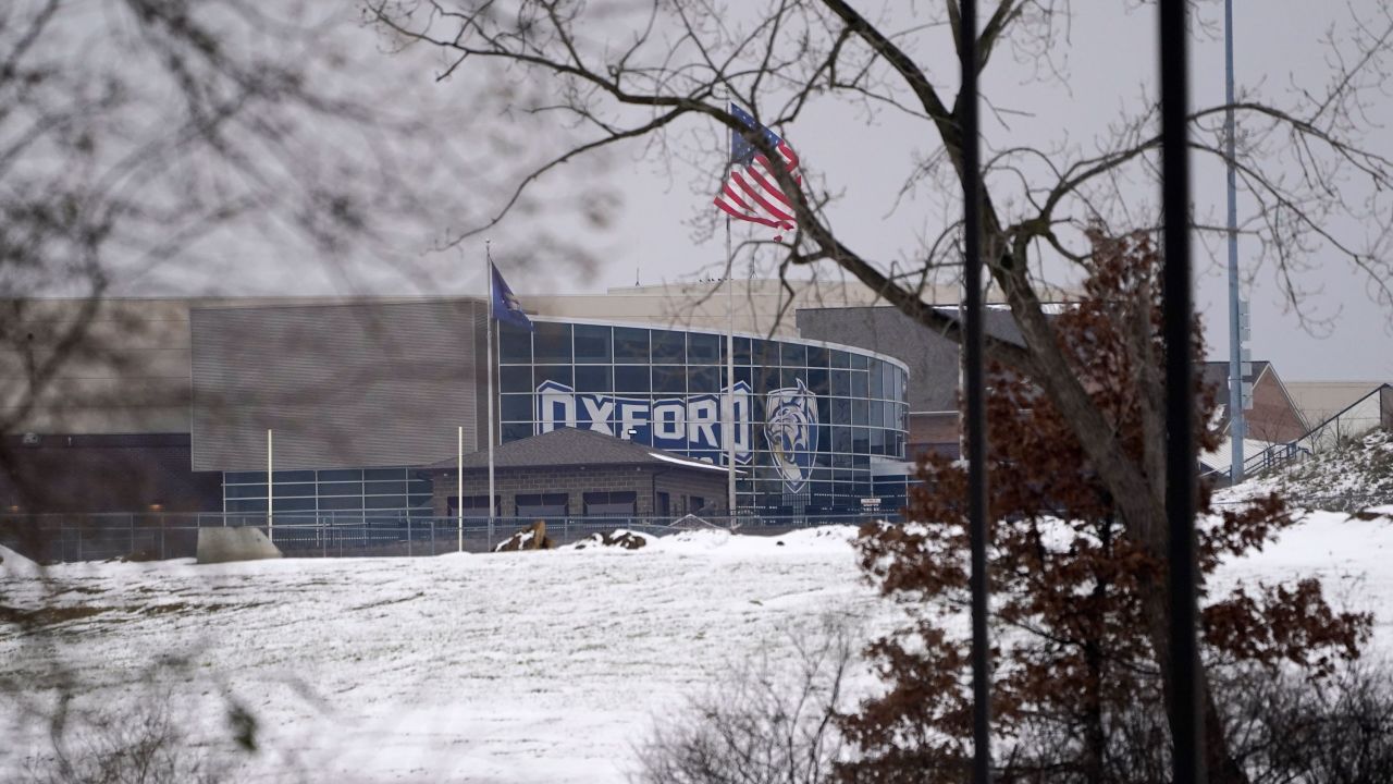 Oxford High School is shown in Oxford, Michigan, on November 30.