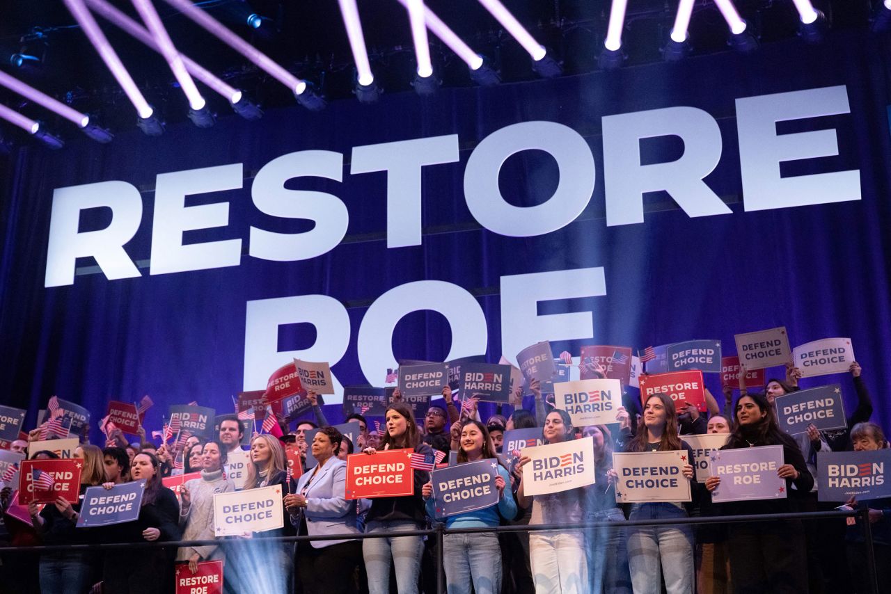 Biden supporters cheer during a campaign rally in Manassas, Virginia, in January.